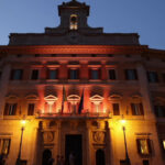 Violenza sulle donne, Montecitorio si illumumina di arancione