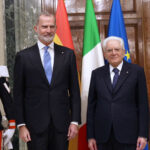 Mattarella incontra i Reali di Spagna al Quirinale